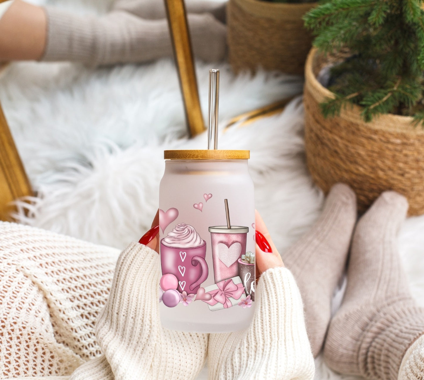 Coffee Love - Frosted Libbey Tumbler