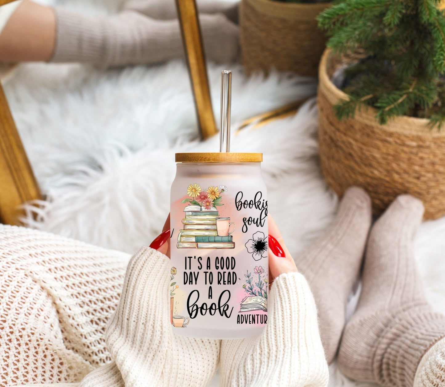 Bookish Quotes - Frosted Libbey Tumbler