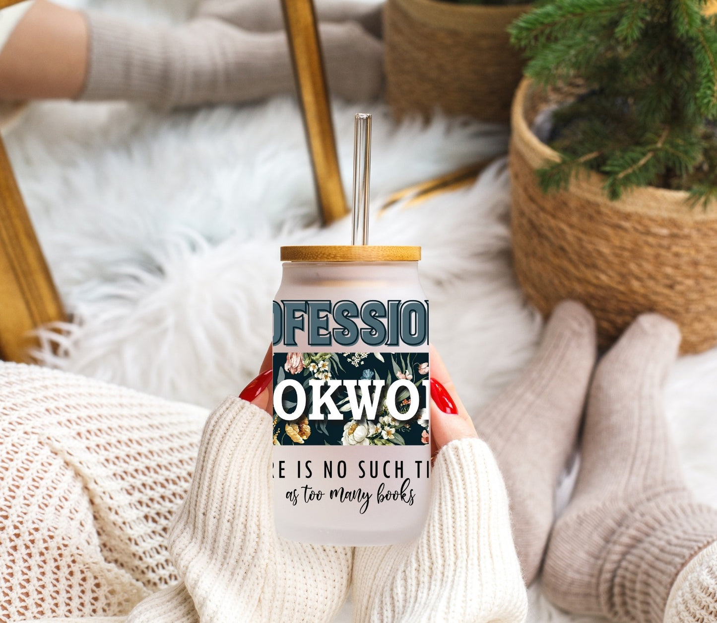 Professional Bookworm - Frosted Libbey Tumbler