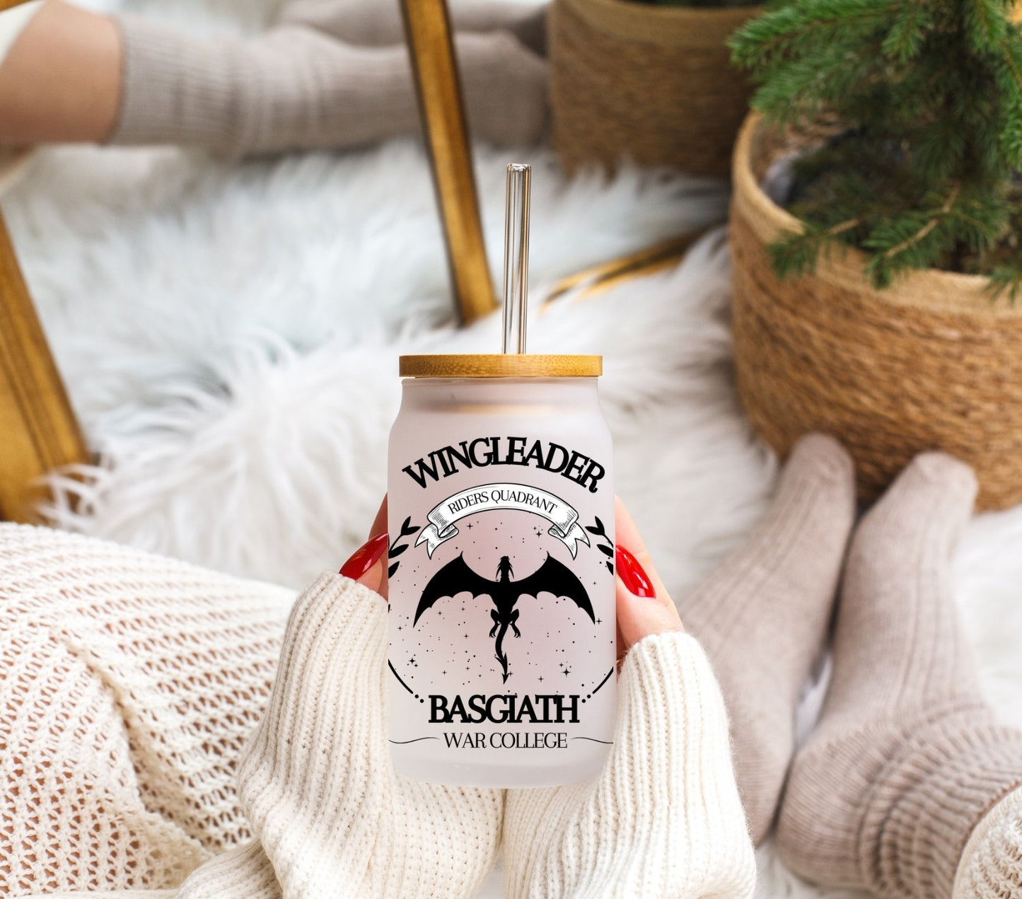 Wingleader - Basgiath War College - Frosted Libbey Tumbler