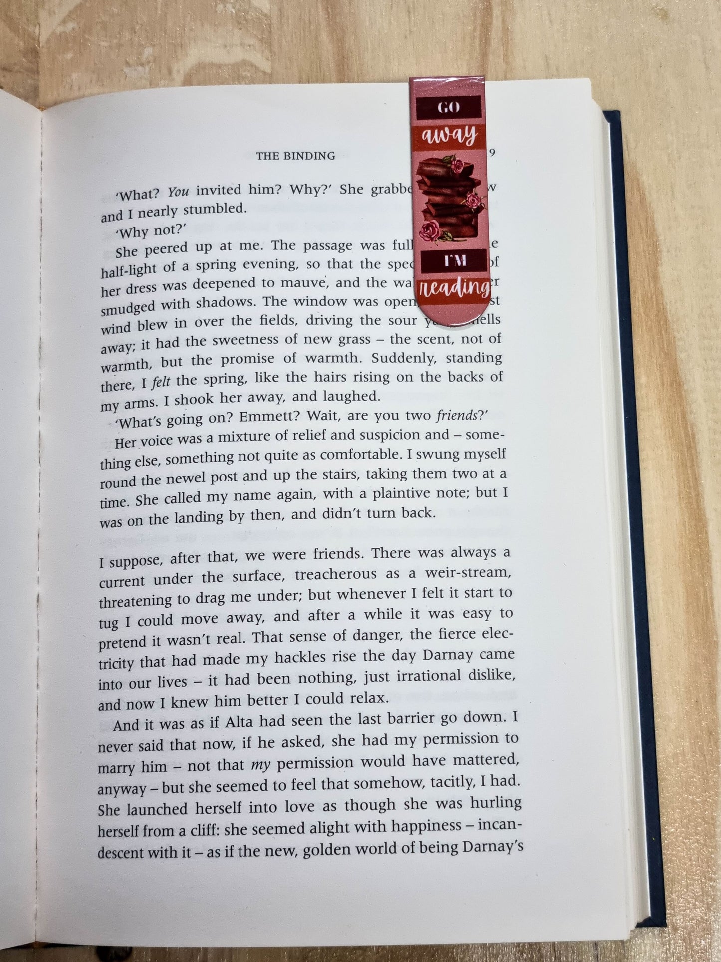 Go Away, I'm Reading - Magnetic Bookmark