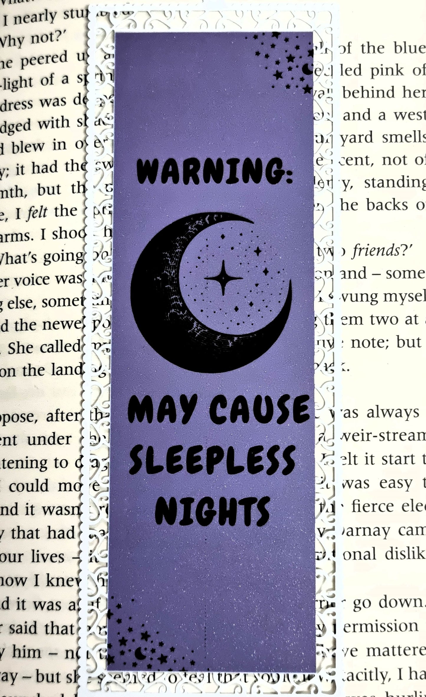 Warning: May Cause Sleepless Nights - Aluminium Bookmark