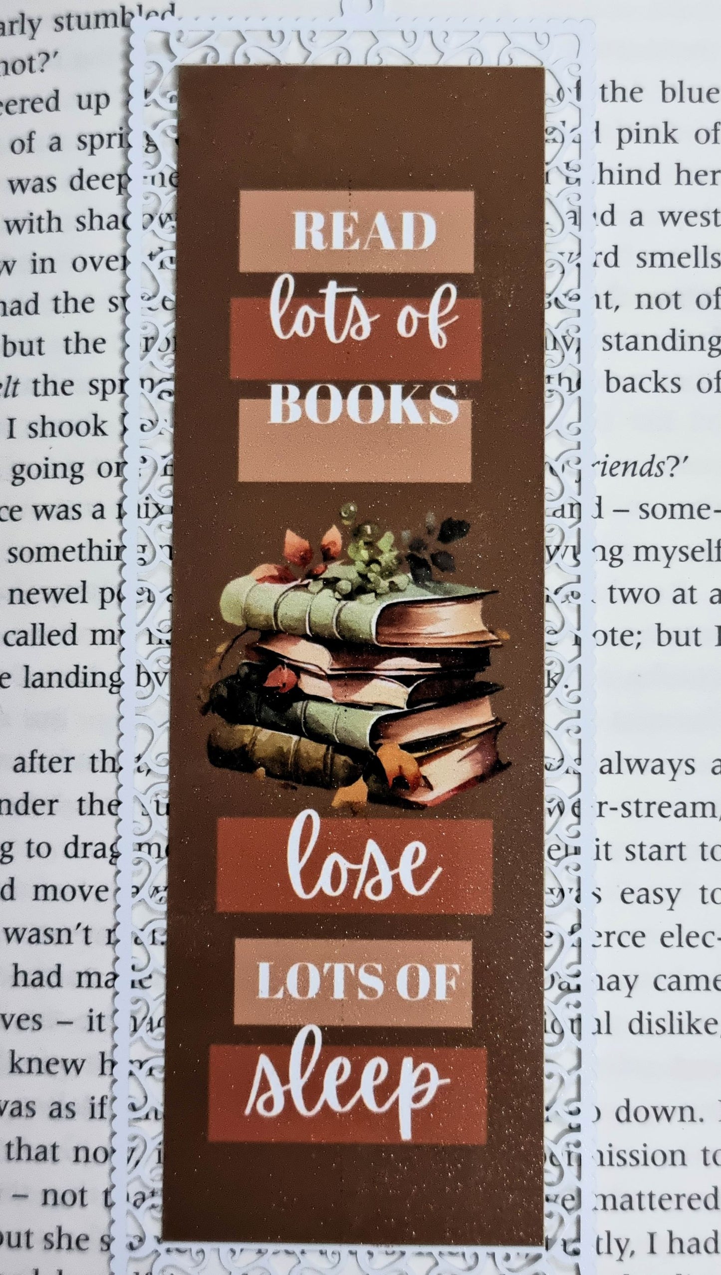 Read Lots Of Books - Aluminium Bookmark