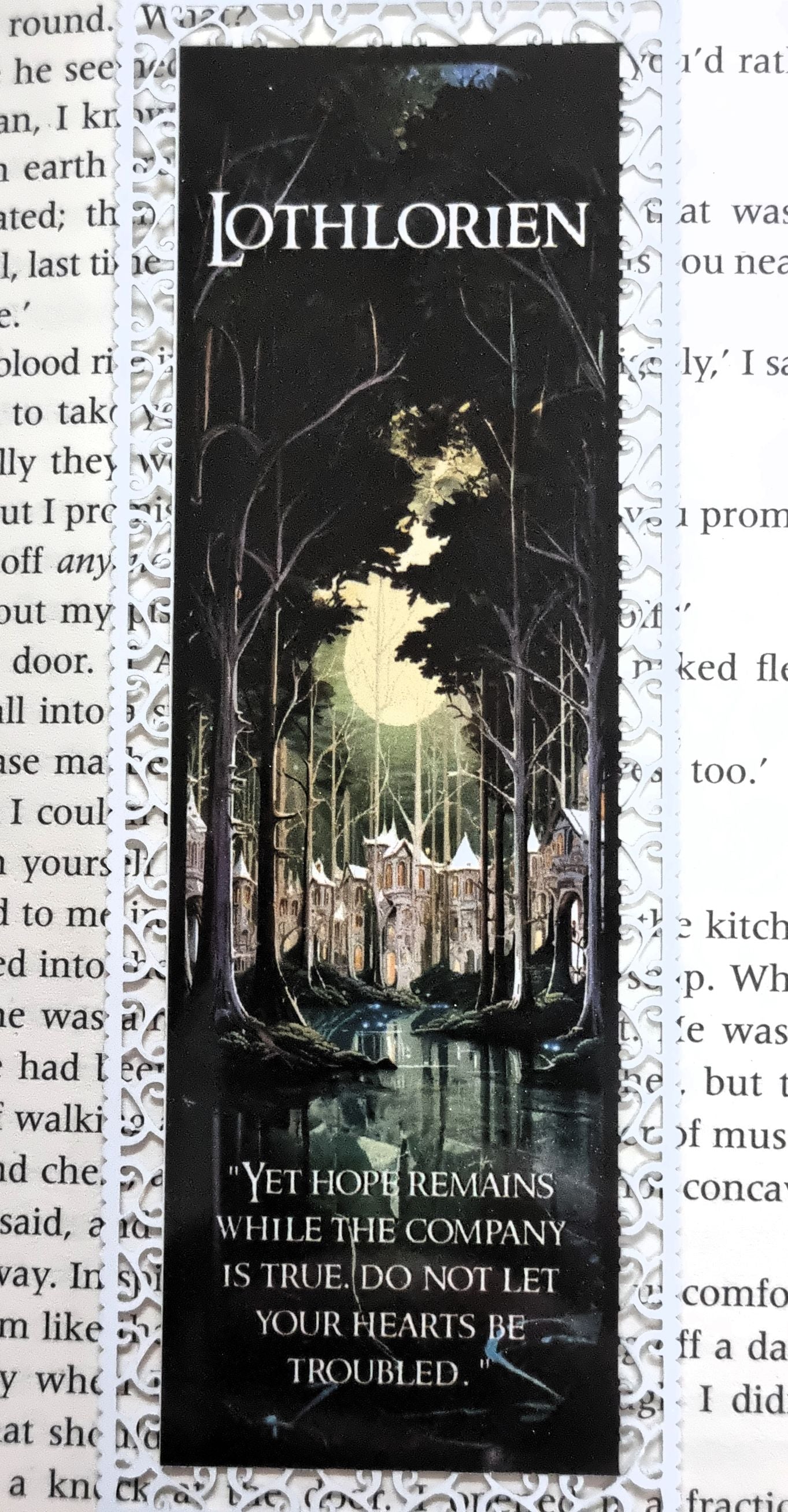 Lothlorien - Aluminium Bookmark