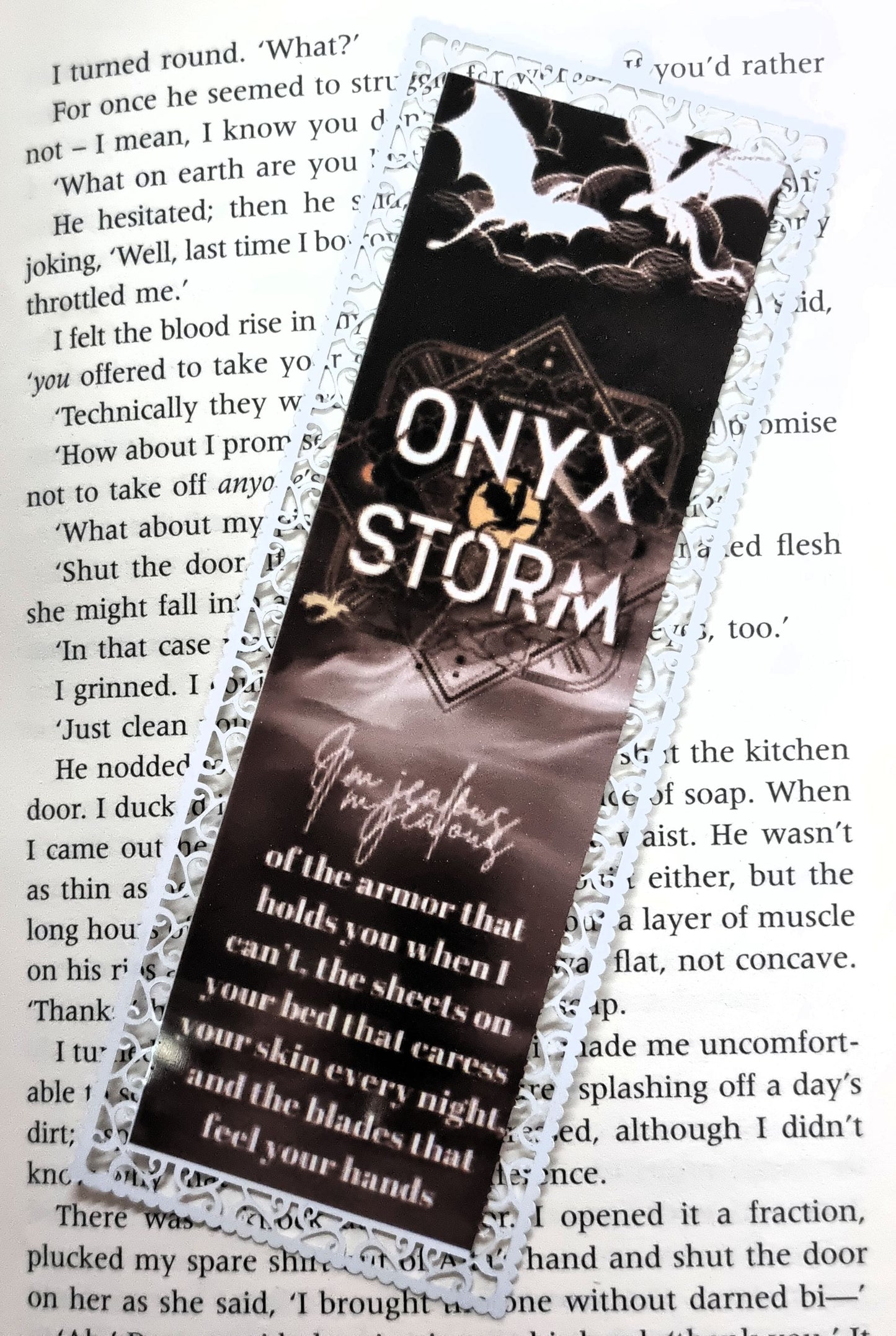 Onyx Storm - Aluminium Bookmark