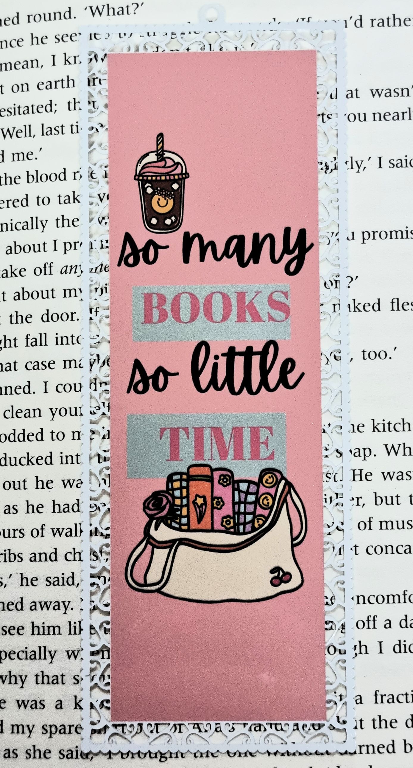 So Many Books, So Little Time - Aluminium Bookmark