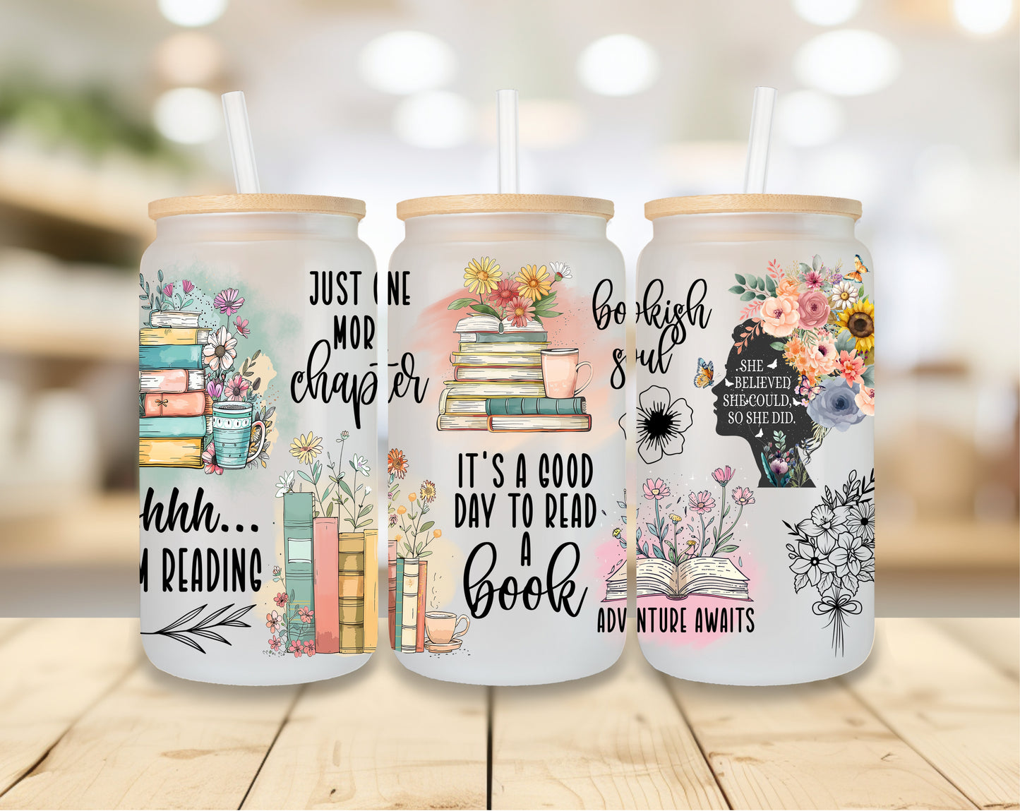 Bookish Quotes - Frosted Libbey Tumbler