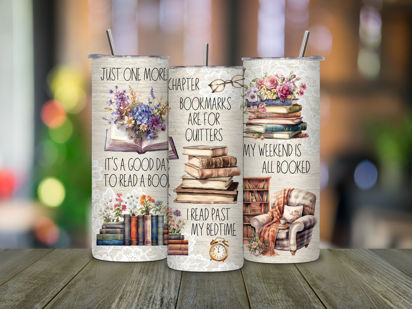Reading Quotes - 20 oz Skinny Tumbler
