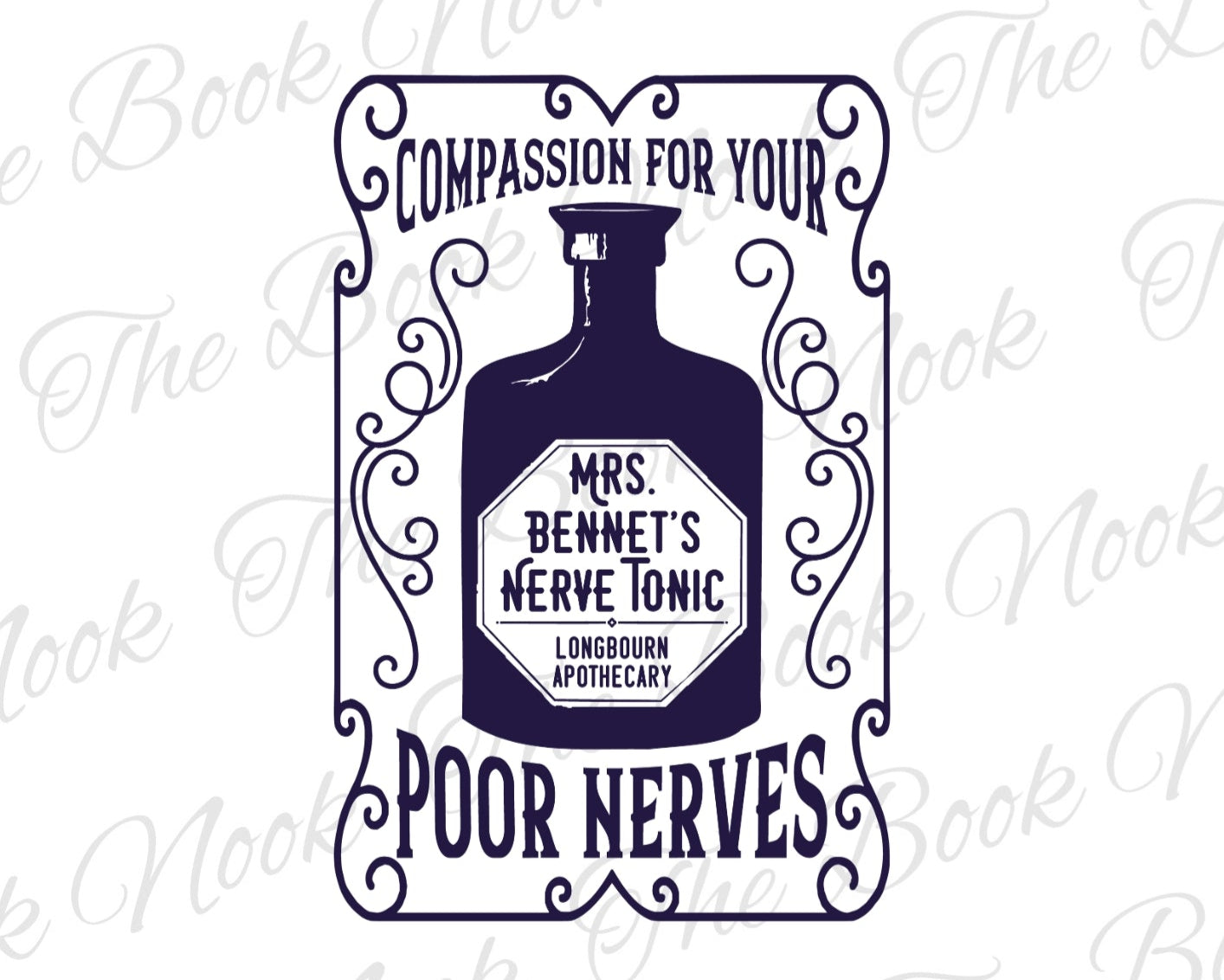 Mrs. Bennet's Nerve Tonic - Glitter Glass Tumbler