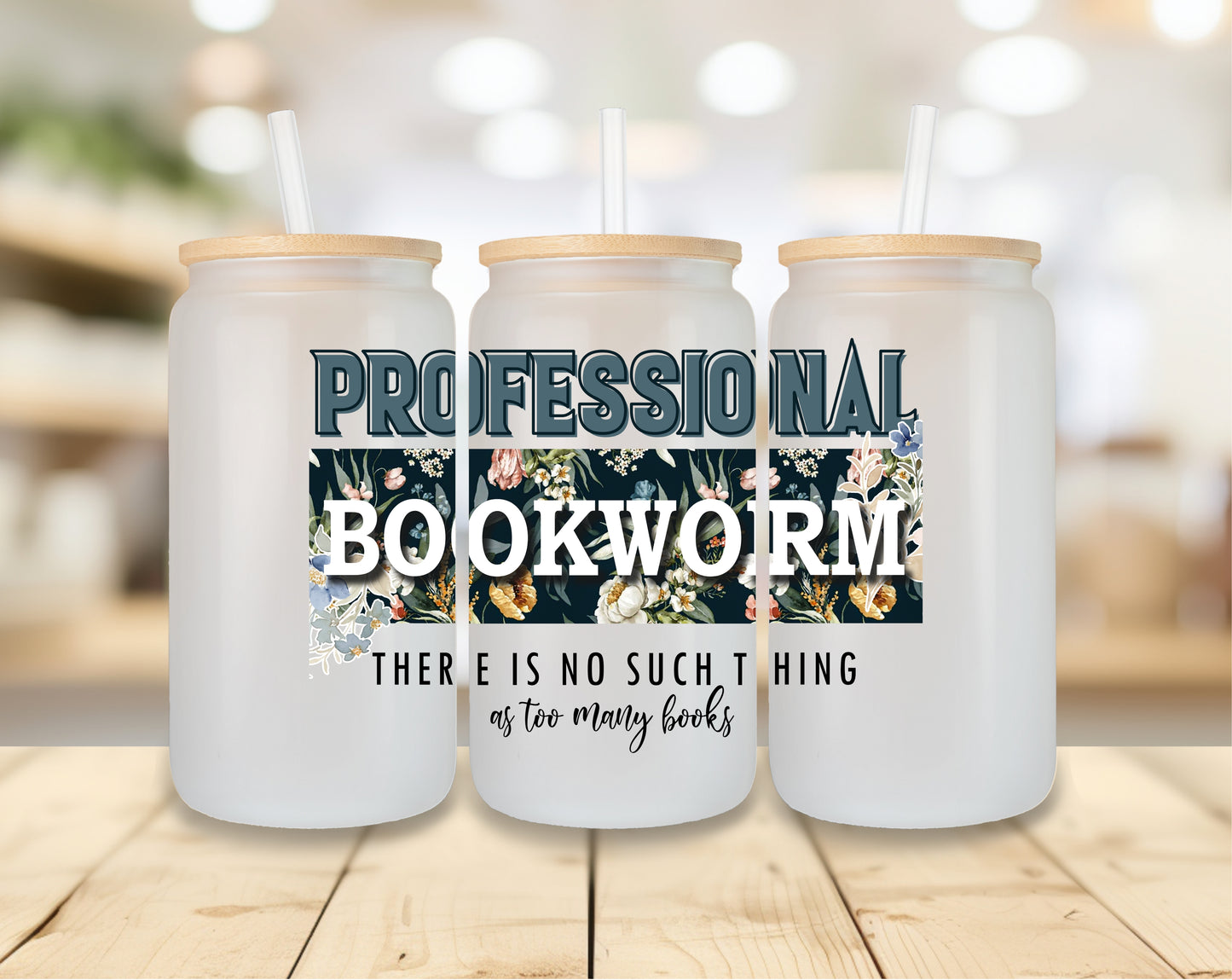 Professional Bookworm - Frosted Libbey Tumbler