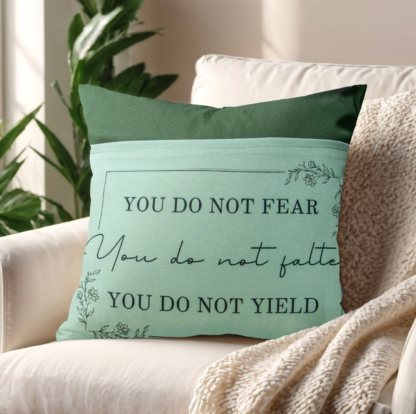 You Do Not Fear - Book Pillow