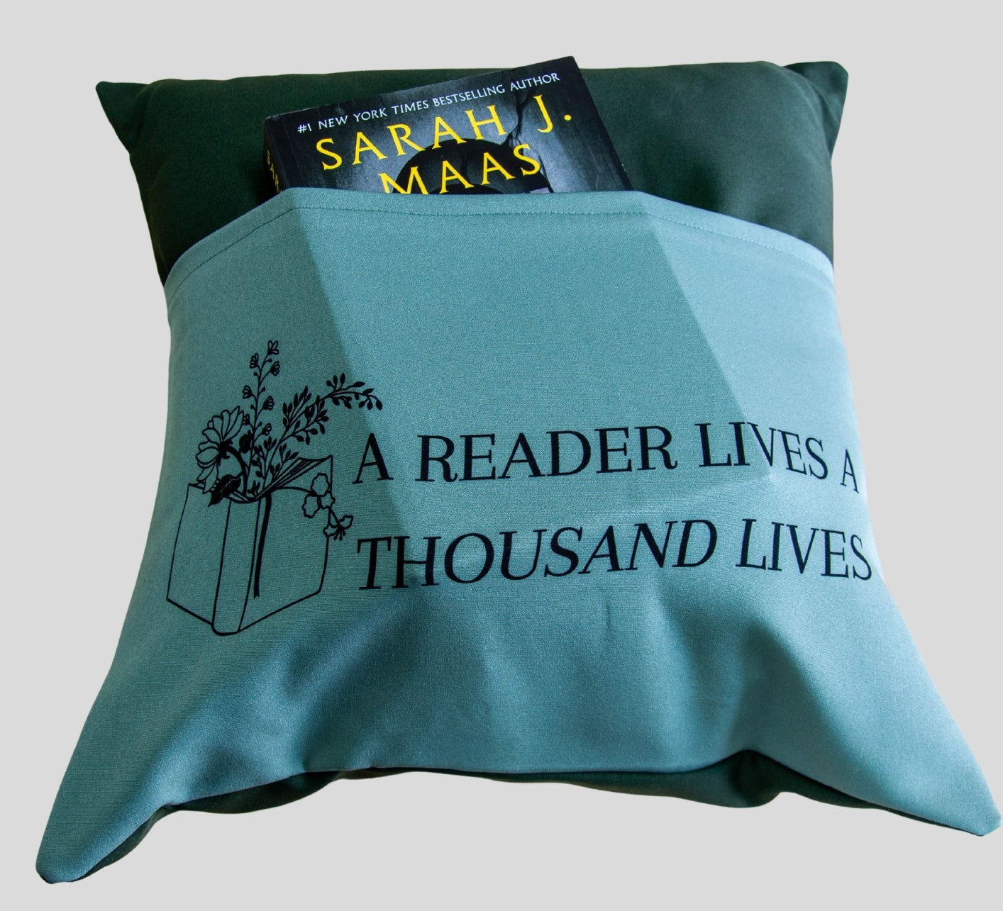 A Reader Lives A Thousand Lives - Book Pillow