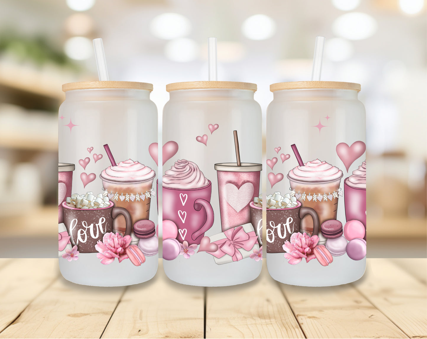 Coffee Love - Frosted Libbey Tumbler