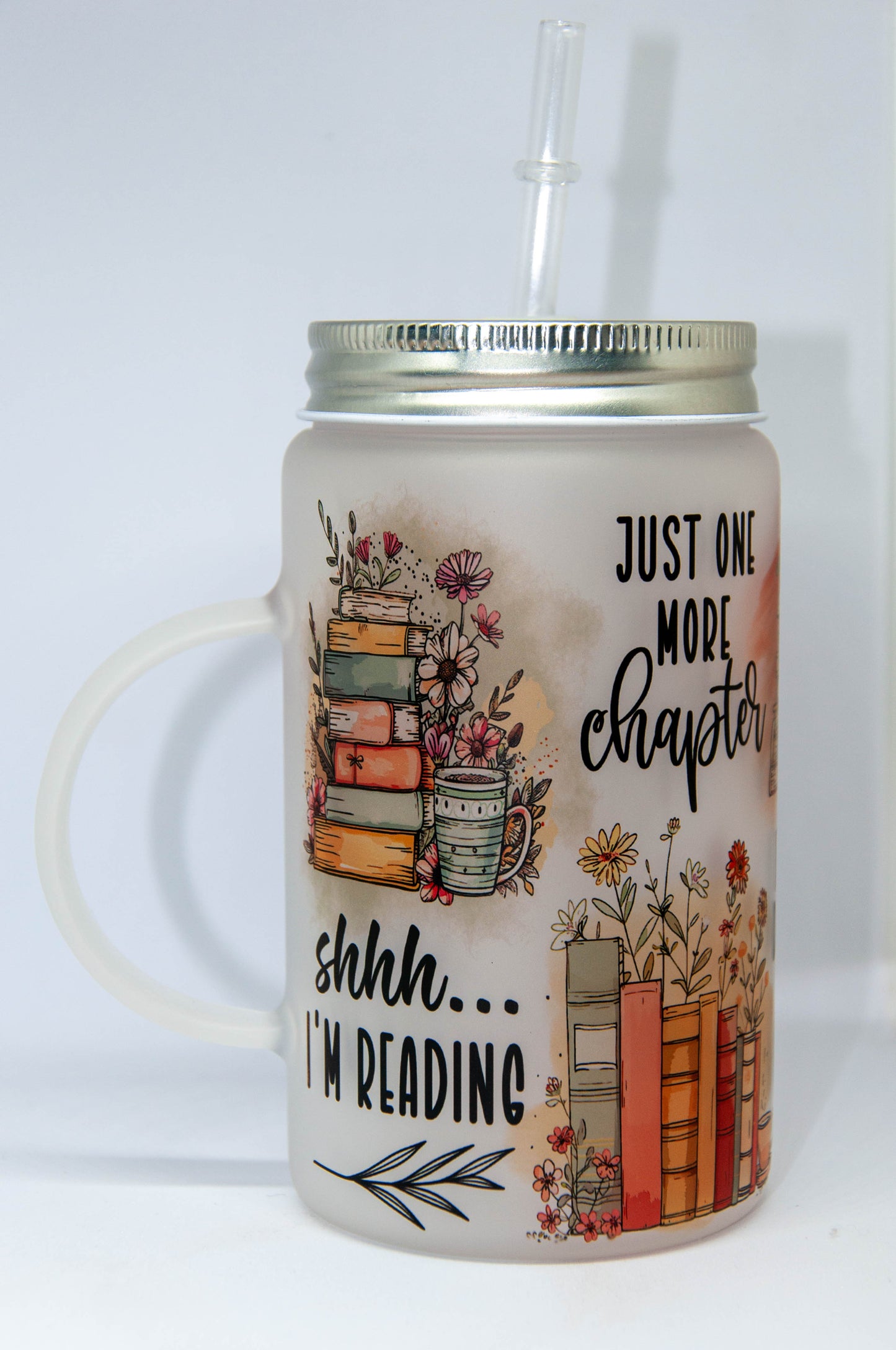 Bookish Quotes - Frosted Mason Tumbler