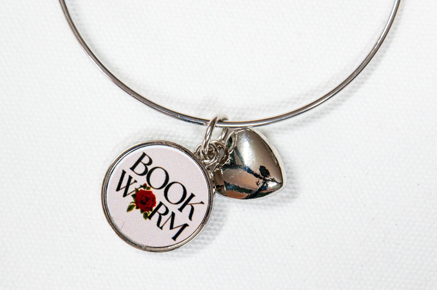 Book Worm - Charm Bracelet/Bangle