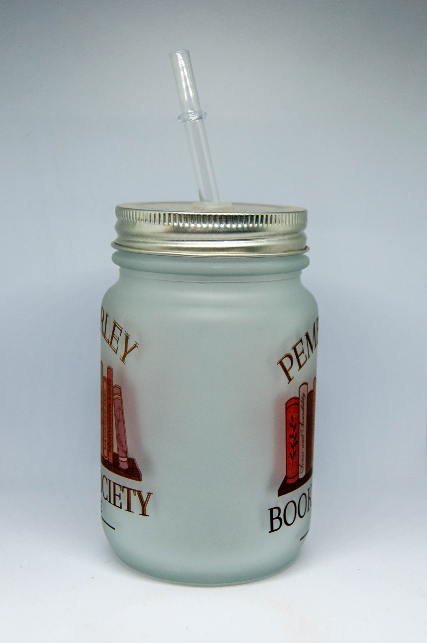 Pemberley Book Society - Frosted Mason Tumbler