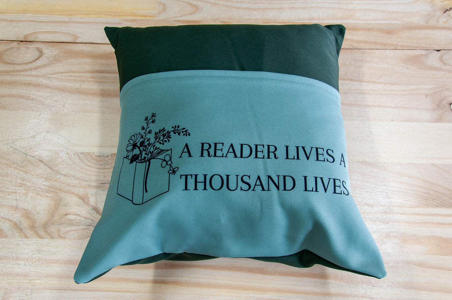 A Reader Lives A Thousand Lives - Book Pillow