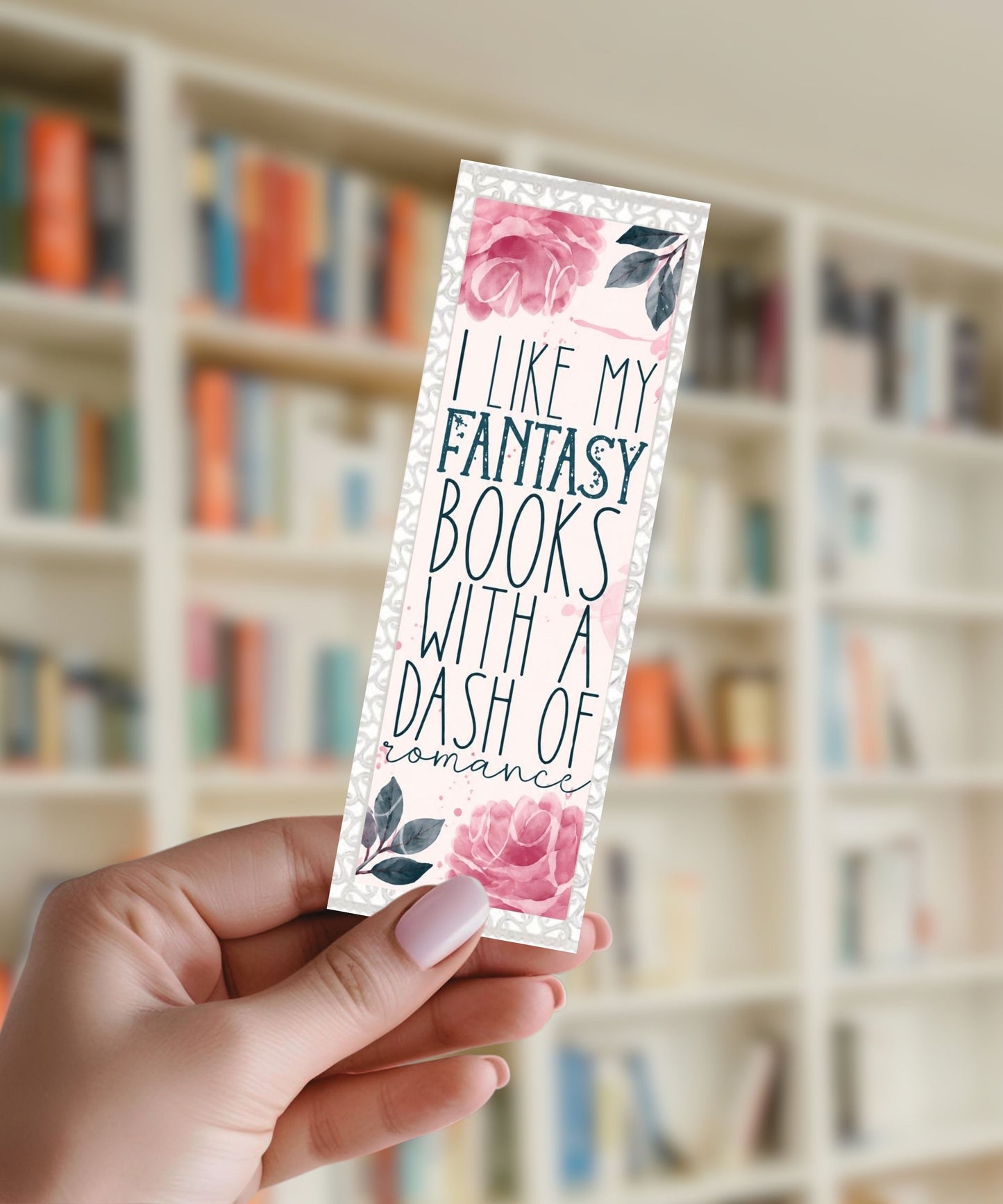 Fantasy Books With A Dash Of Romance - Aluminium Bookmark