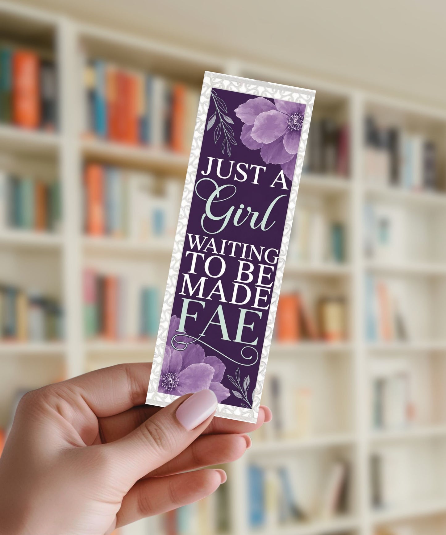 Just A Girl Wanting To Be Fae - Aluminium Bookmark