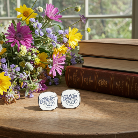 What Excellent Boiled Potatoes - Square Stud Earrings