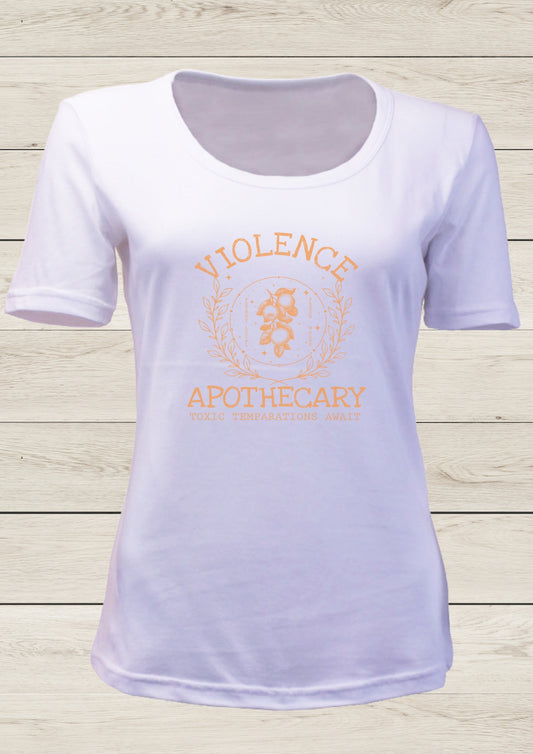 Violence Apothecary - Ladies T-shirt, White