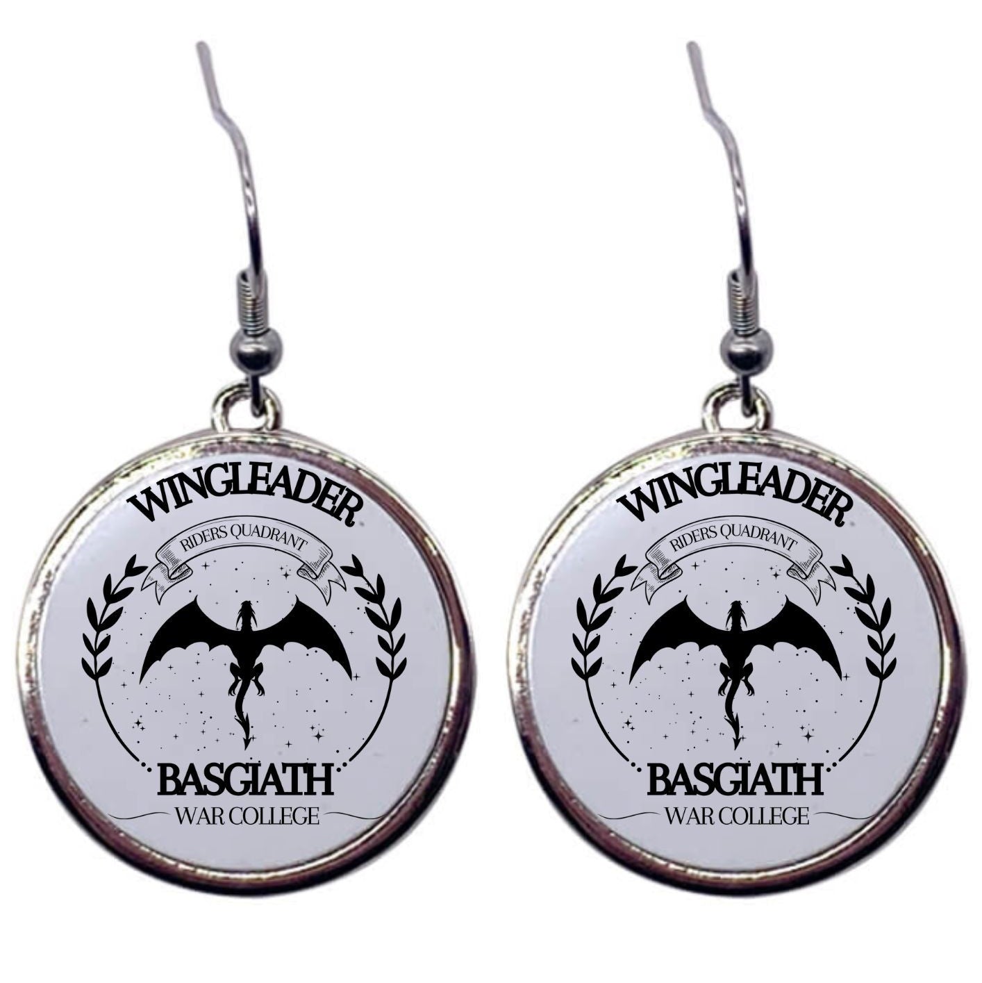 Wingleader - Basgiath War College - Round Drop Earrings