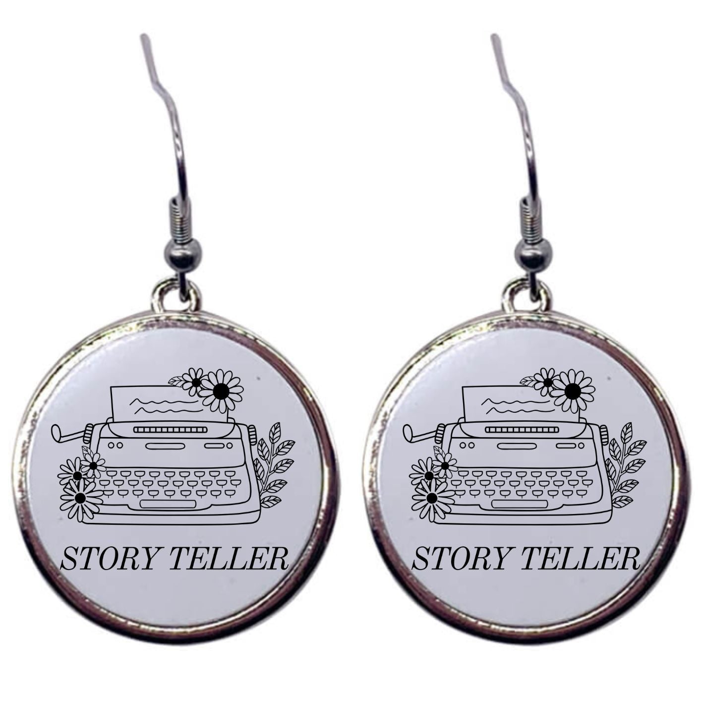 Story Teller - Round Drop Earrings