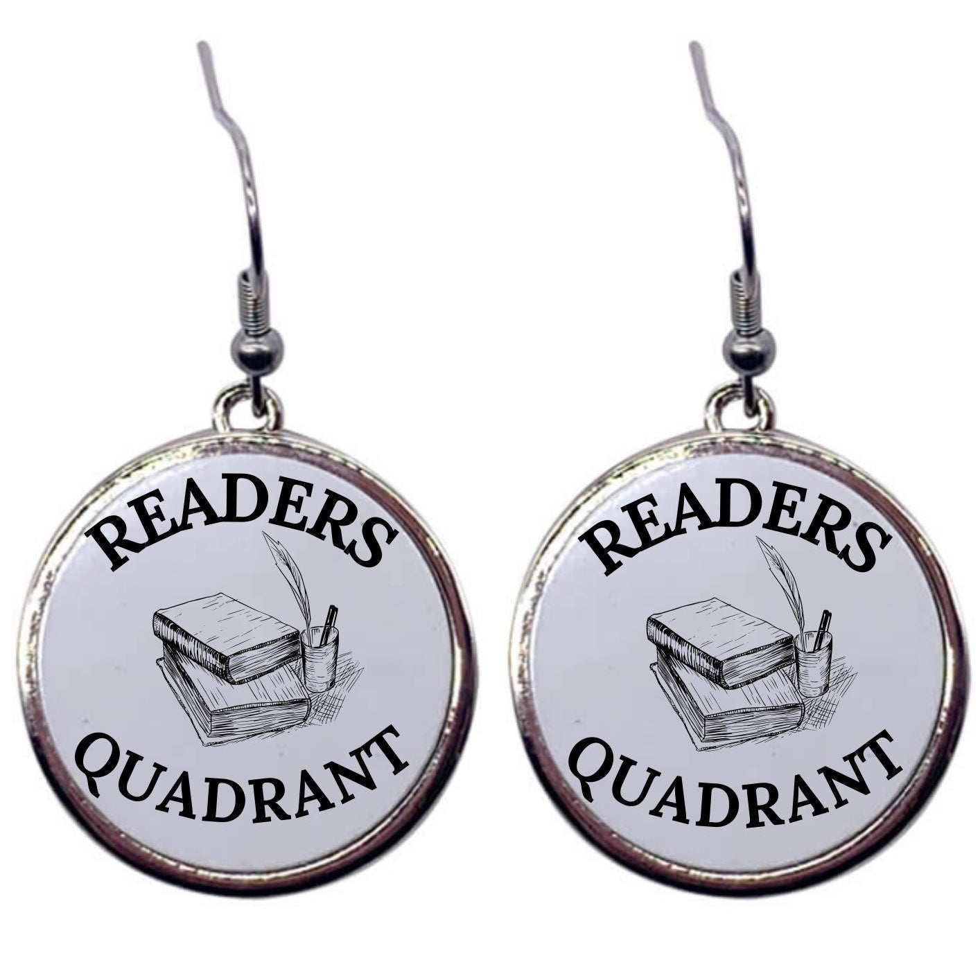 Readers Quadrant - Round Drop Earrings