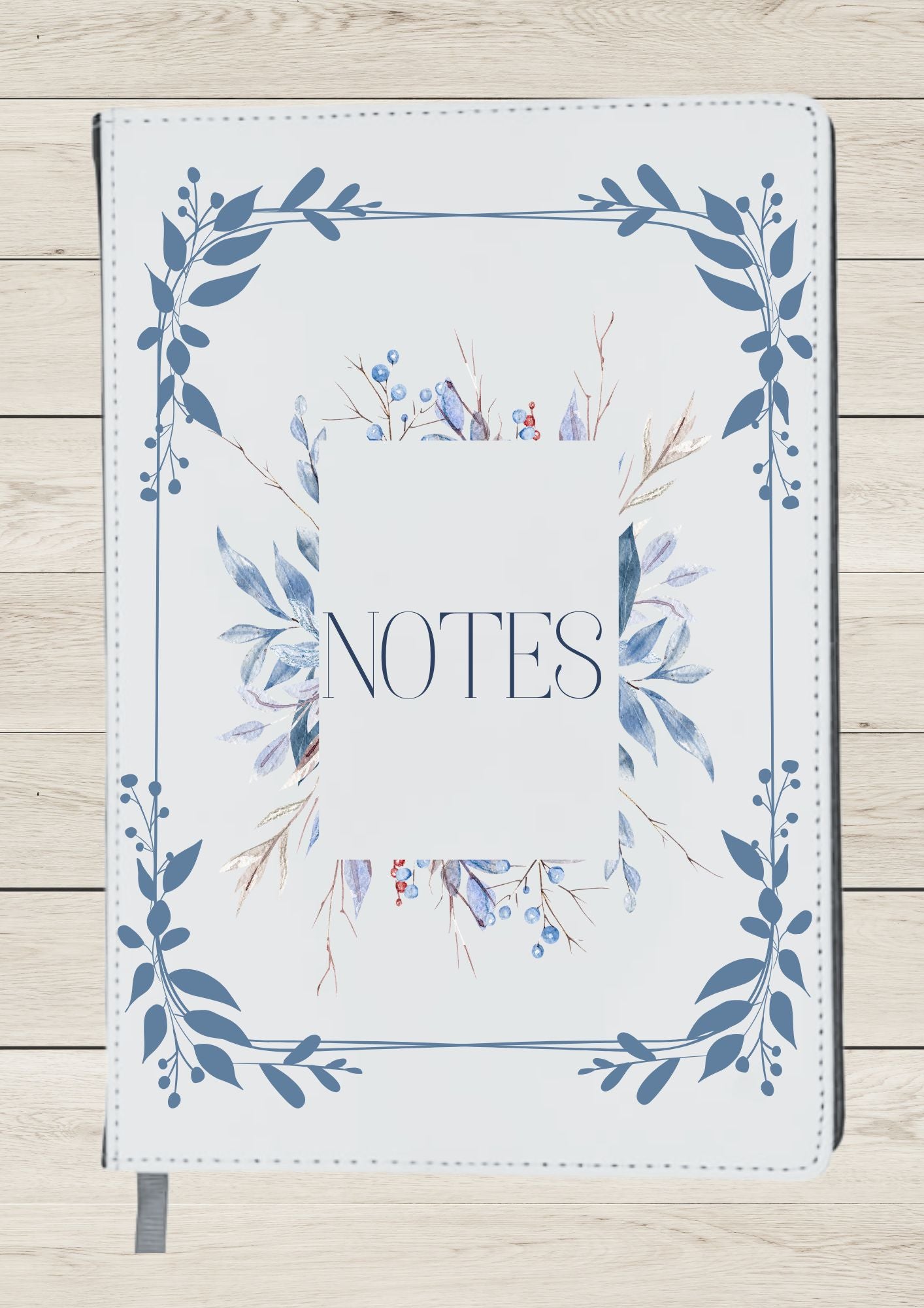 Blue Leaves - Notebook