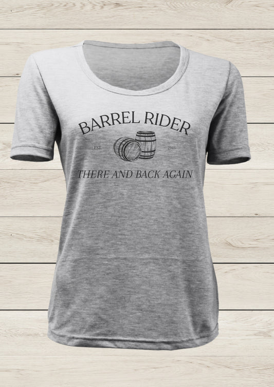 Barrel Rider - Ladies T-shirt, Light Grey