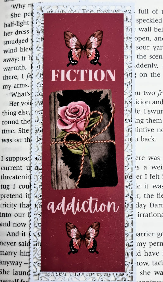 Fiction Addiction - Aluminium Bookmark
