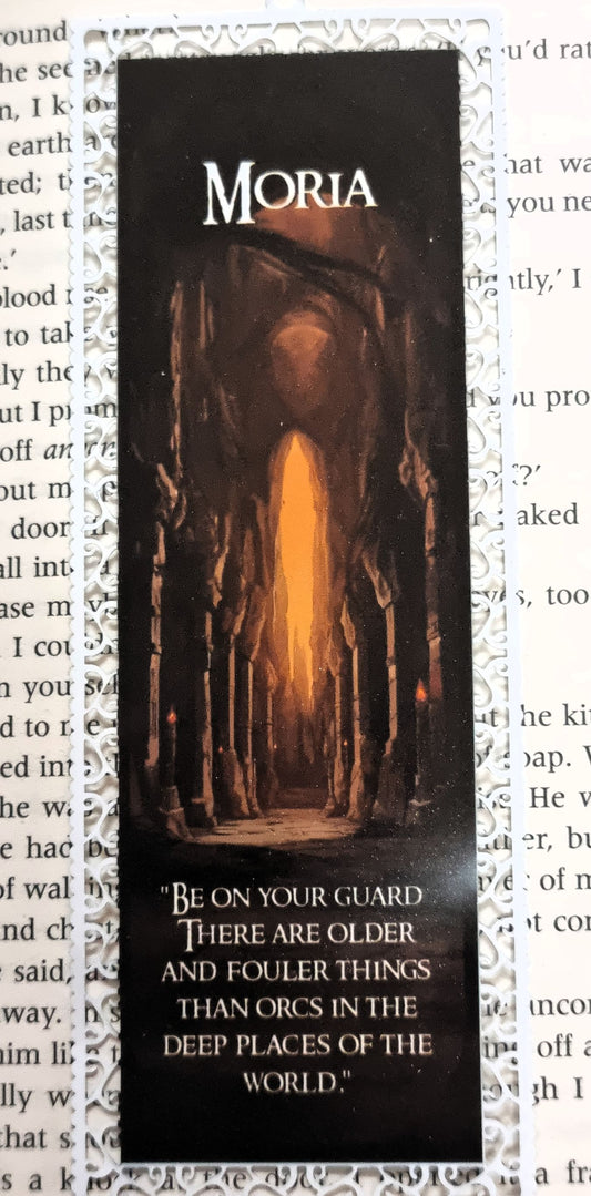 Moria - Aluminium Bookmark