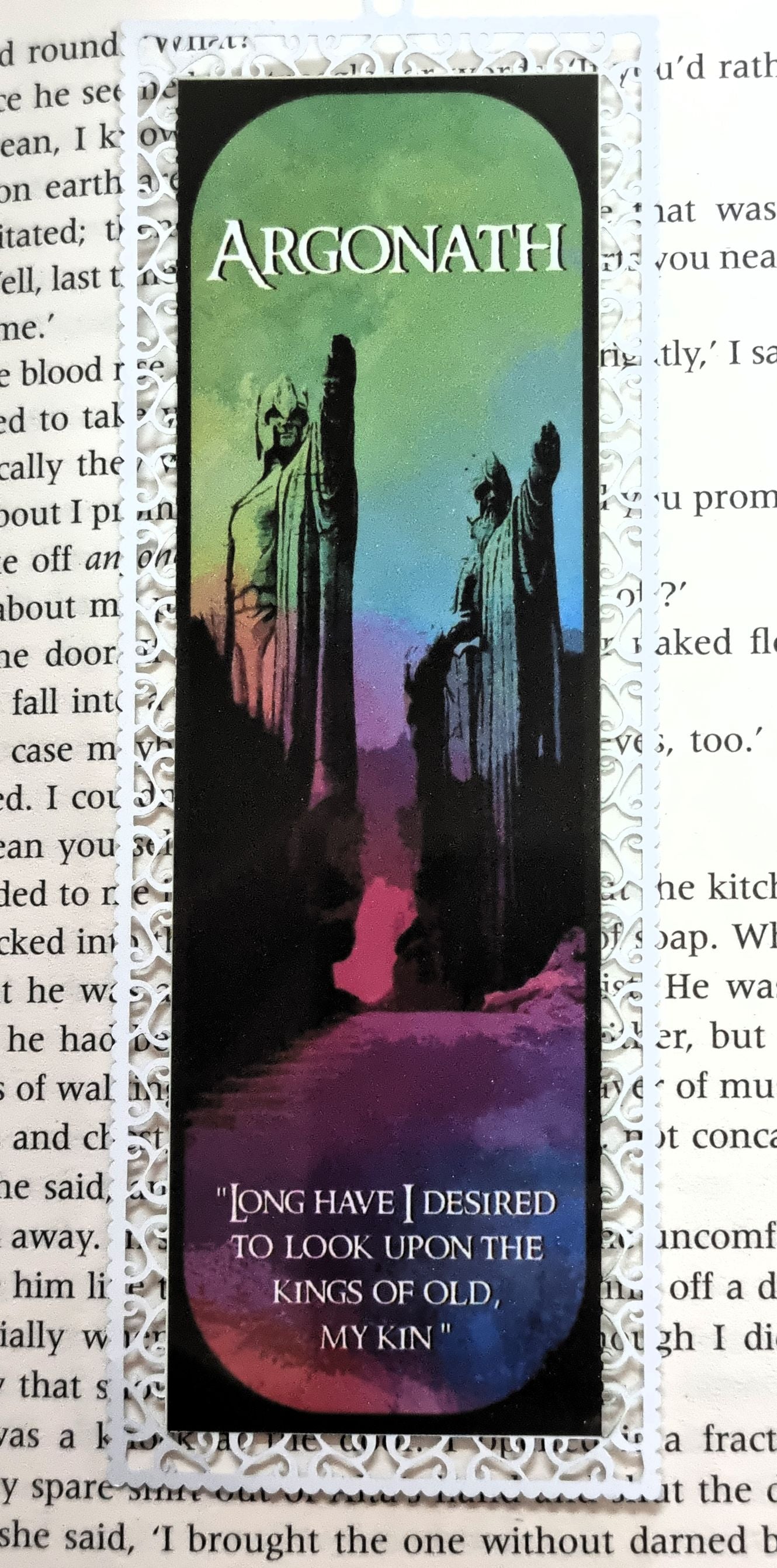 Argonath - Aluminium Bookmark