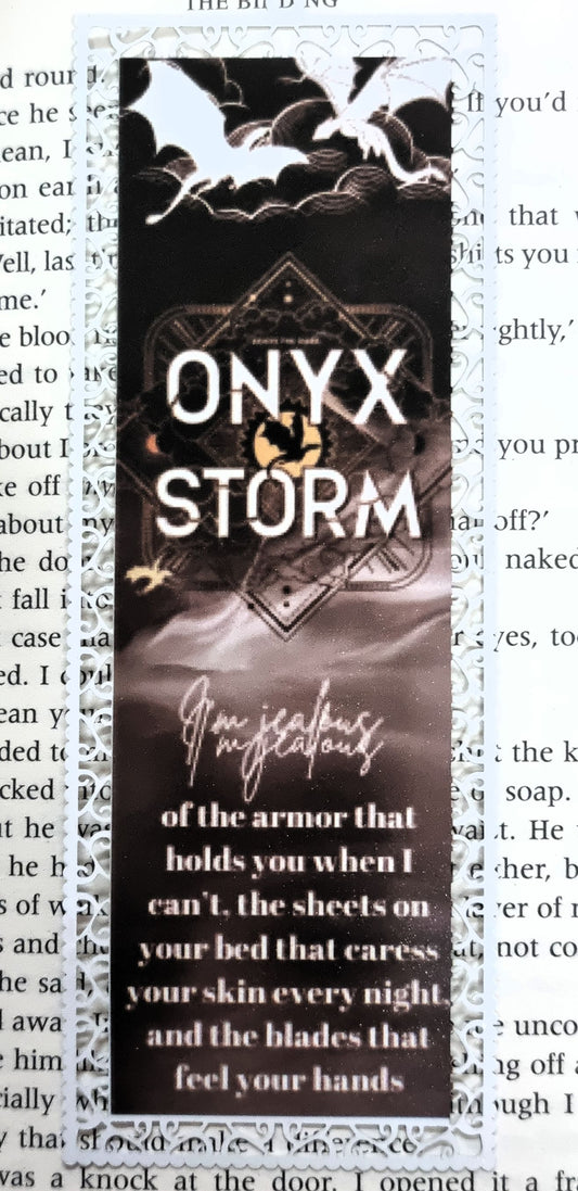 Onyx Storm - Aluminium Bookmark