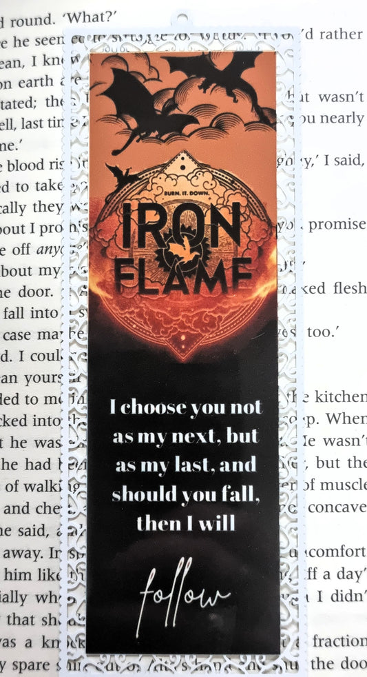 Iron Flame - Aluminium Bookmark