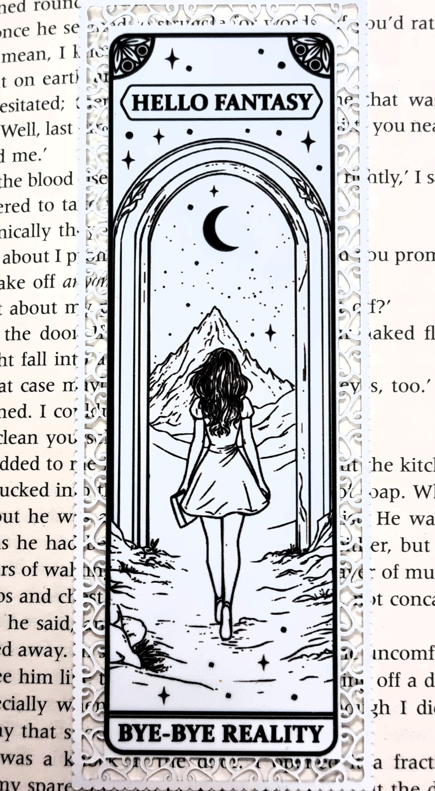 Hello Fantasy, Bye-Bye Reality - Aluminium Bookmark
