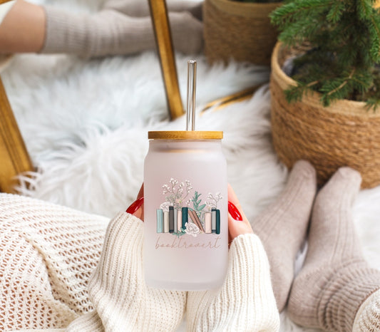 Booktrovert - Frosted Libbey Tumbler