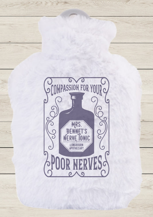 Mrs. Bennet's Nerve Tonic  - Mini Hot Water Bottle