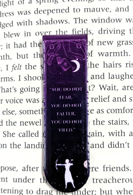 You do not fear, You do not falter, You do not yield - Magnetic Bookmark