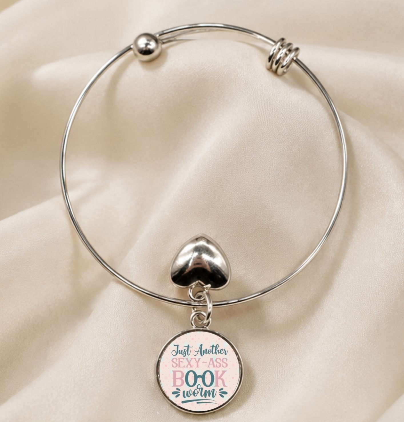 Just Another Sexy Bookworm - Charm Bangle