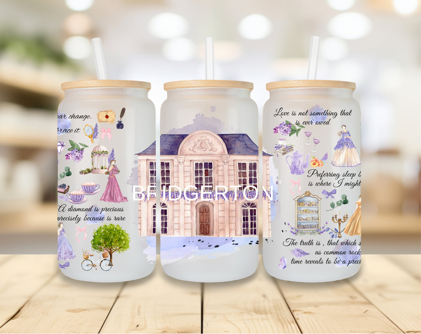Bridgerton Manor - Frosted Libbey Tumbler