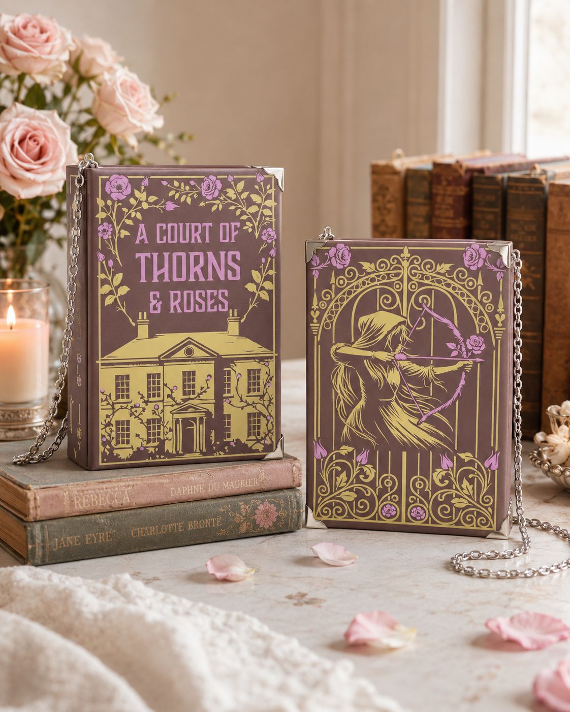 A Court Of Thorns And Roses Book-Shaped Handbag
