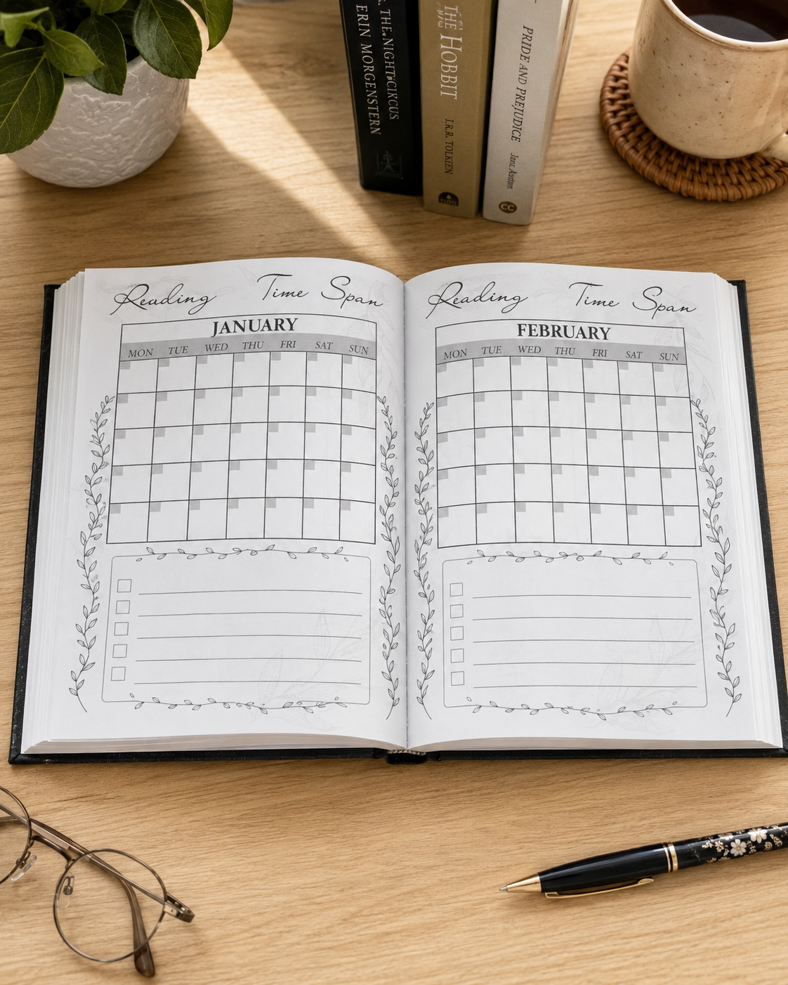 Handbound Hardback Reading Journal