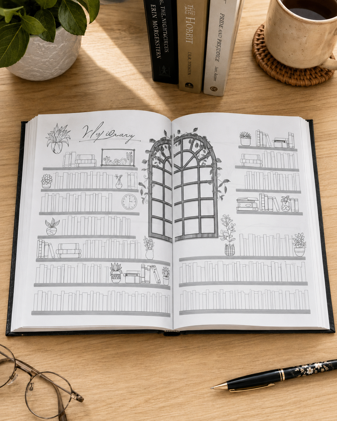 Handbound Hardback Reading Journal
