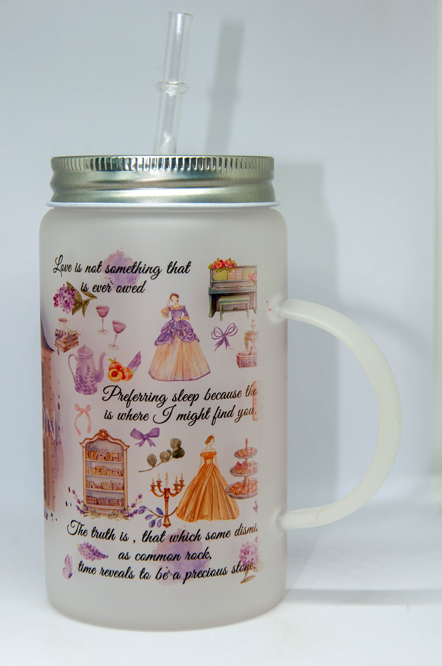Bridgerton - Frosted Mason Tumbler