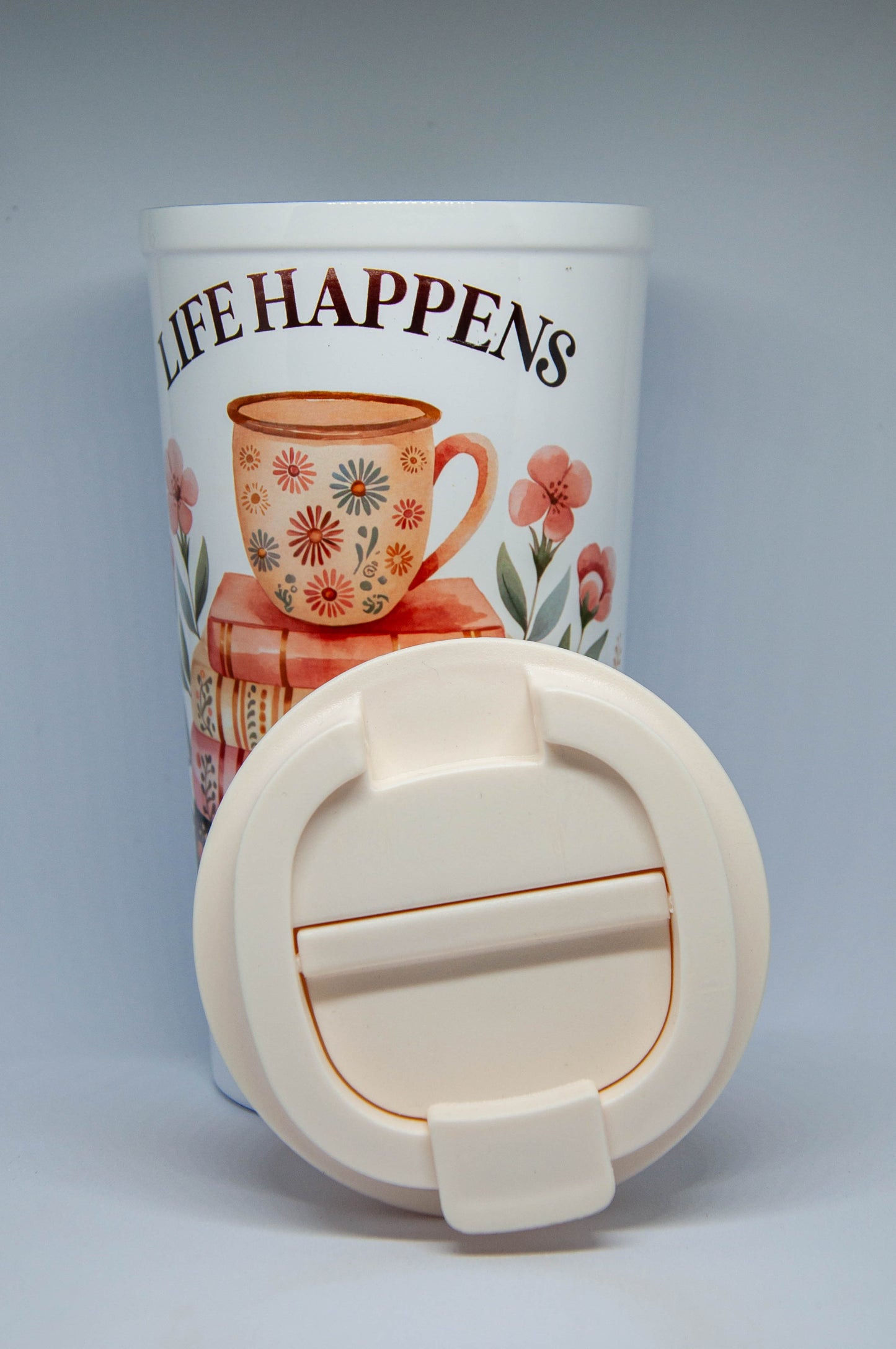 Life Happens, Books Help - Latte Tumbler