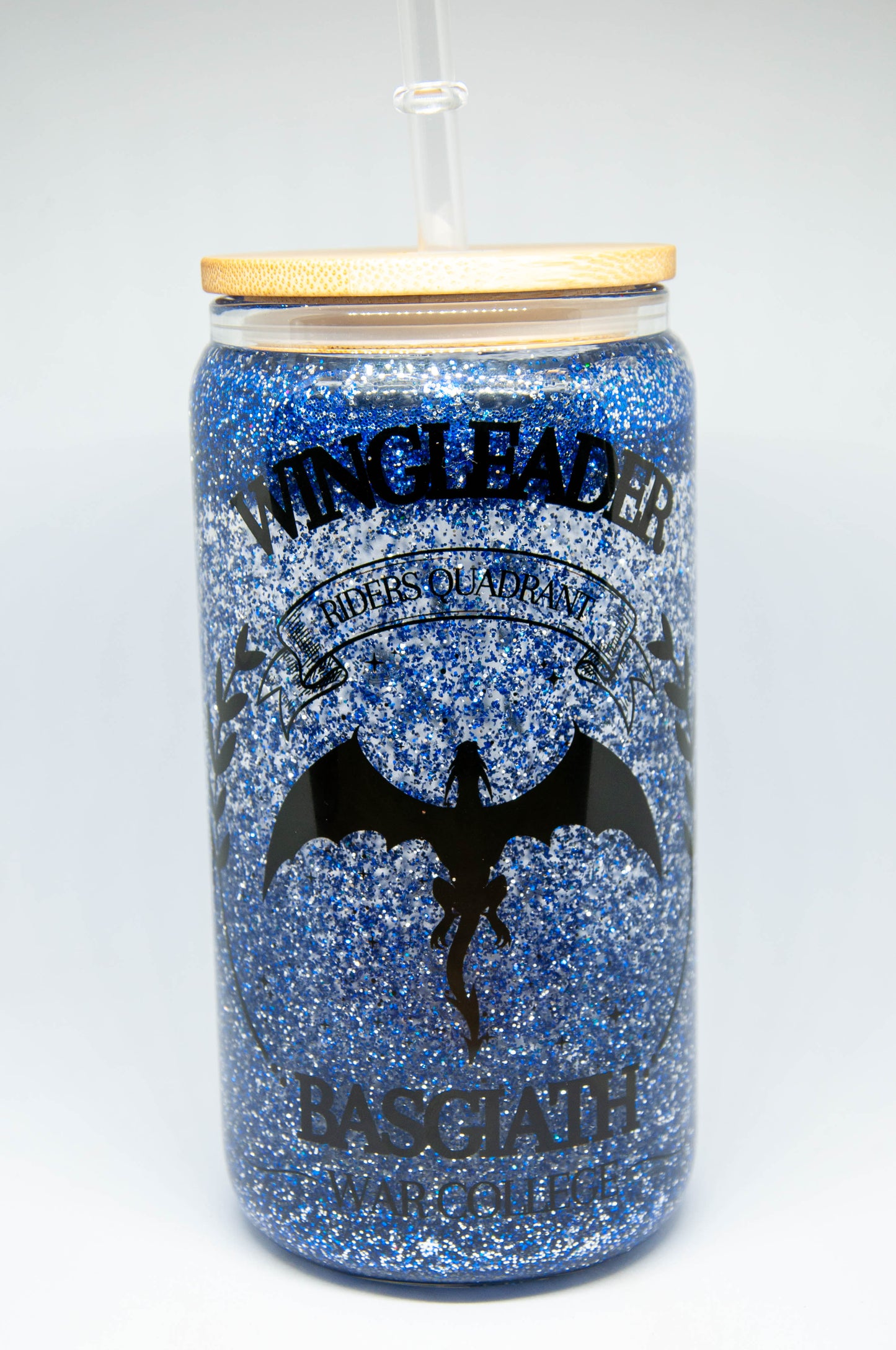 Wingleader, Basgiath War College - Glitter Glass Tumbler