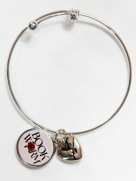 Book Worm - Charm Bracelet/Bangle