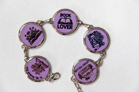 Book Lover - Charm Bracelet