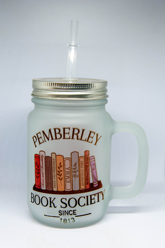 Pemberley Book Society - Frosted Mason Tumbler